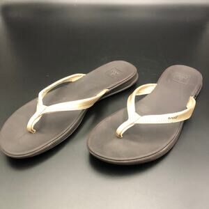 Reef Gold Vegan Leather Sandal, Women's Size 10/EUR 41